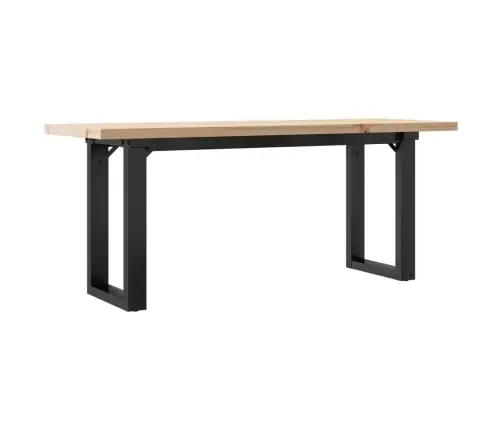 Kafijas Galdiņš, O-Rāmis, 110X40X45,5 Cm, Priedes Koks, Tērauds Vidaxl