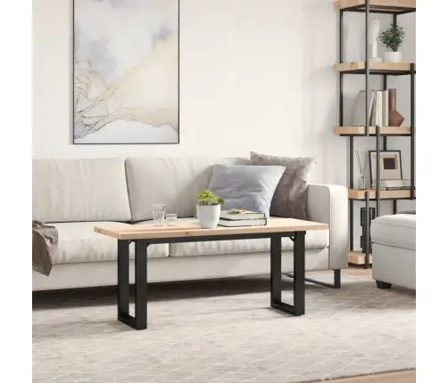 Kafijas Galdiņš, O-Rāmis, 110X40X45,5 Cm, Priedes Koks, Tērauds Vidaxl