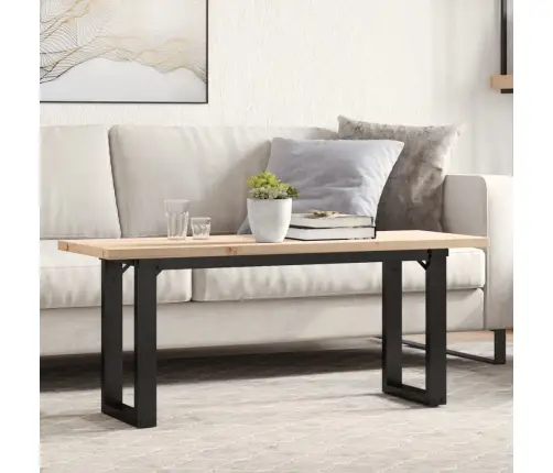 Kafijas Galdiņš, O-Rāmis, 110X40X45,5 Cm, Priedes Koks, Tērauds Vidaxl
