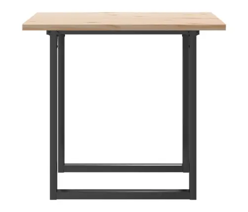 Söögilaud, O-Raam, 80 X 80 X 75,5 cm Männipuit Ja Teras