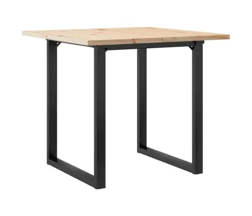 Söögilaud, O-Raam, 80 X 80 X 75,5 cm Männipuit Ja Teras