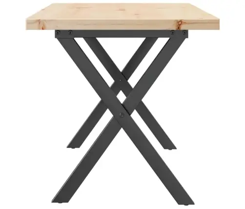 Kohvilaud, X-Raam, 90 X 40 X 45,5 cm Männipuit Ja Teras