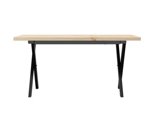 Kafijas Galdiņš, X-Rāmis, 100X50X45,5 Cm, Priedes Koks, Tērauds Vidaxl