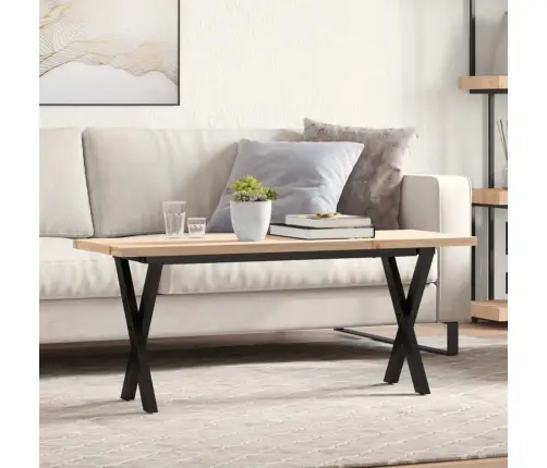 Kafijas Galdiņš, X-Rāmis, 110X40X45,5 Cm, Priedes Koks, Tērauds Vidaxl