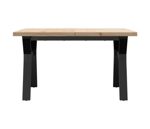 Kafijas Galdiņš, Y-Rāmis, 80X80X45,5 Cm, Priedes Koks, Tērauds Vidaxl