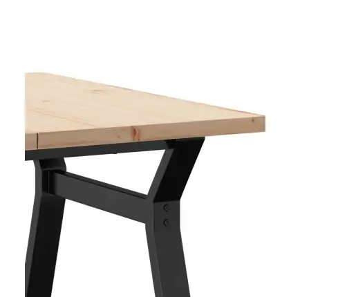 Kafijas Galdiņš, Y-Rāmis, 80X80X45,5 Cm, Priedes Koks, Tērauds Vidaxl