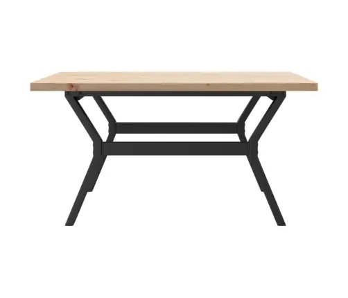 Kohvilaud, Y-Raam, 90 X 90 X 45,5 cm Männipuit Ja Teras