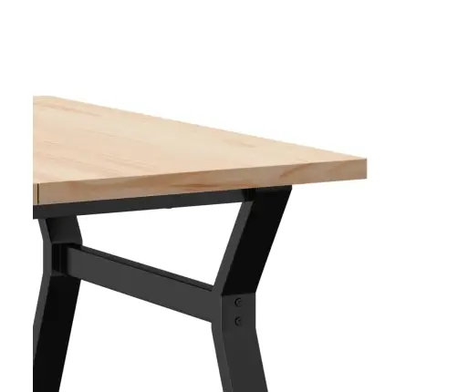 Kohvilaud, Y-Raam, 90 X 90 X 45,5 cm Männipuit Ja Teras