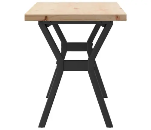 Kafijas Galdiņš, Y-Rāmis, 110X40X45,5 Cm, Priedes Koks, Tērauds Vidaxl