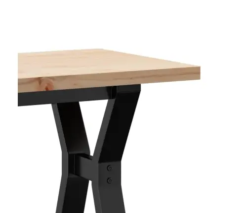 Kafijas Galdiņš, Y-Rāmis, 110X40X45,5 Cm, Priedes Koks, Tērauds Vidaxl