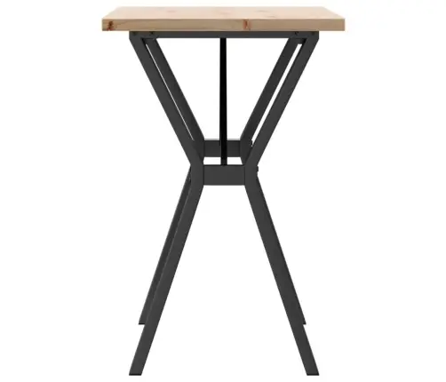 Virtuves Galds, Y-Rāmis, 80X50X75,5 Cm, Priedes Koks, Tērauds Vidaxl