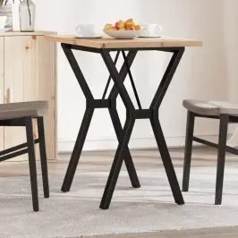 Virtuves Galds, Y-Rāmis, 80X50X75,5 Cm, Priedes Koks, Tērauds Vidaxl