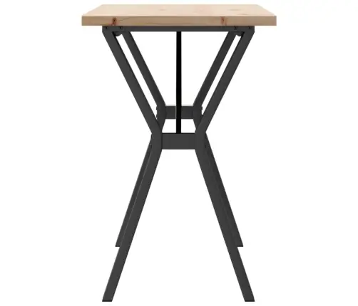 Söögilaud, Y-Raam, 100 X 50 X 75,5 cm Männipuit Ja Teras