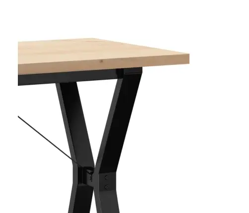 Söögilaud, Y-Raam, 100 X 50 X 75,5 cm Männipuit Ja Teras