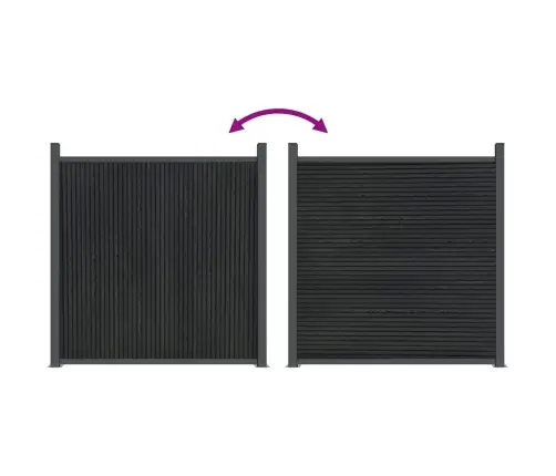 Tvoros Segmentas, Pilkos Spalvos, 353X186cm Wpc