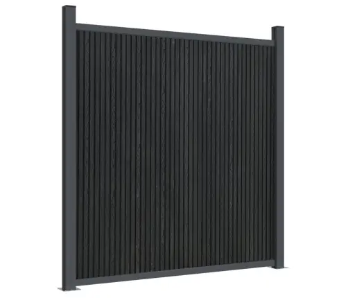 Žoga Panelis, Pelēks, 1391X186 Cm, Wpc Vidaxl