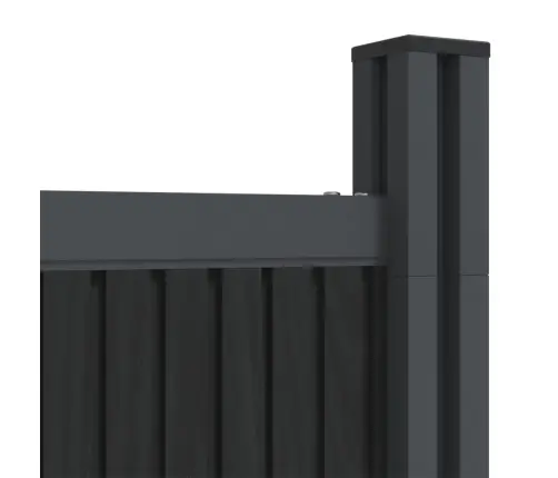 Žoga Panelis, Pelēks, 1391X186 Cm, Wpc Vidaxl