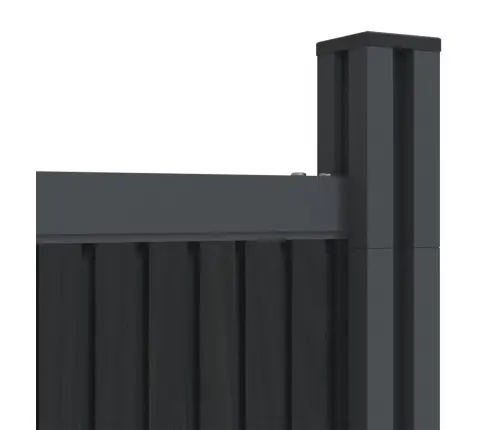 Žoga Panelis, Pelēks, 1564X186 Cm, Wpc Vidaxl