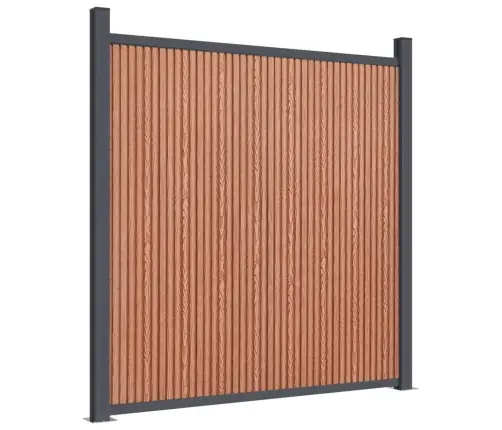 Žoga Panelis, Brūns, 872X186 Cm, Wpc Vidaxl Žoga Panelis, Brūns, 872X186 Cm, Wpc Vidaxl