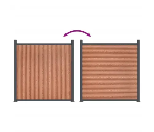 Žoga Panelis, Brūns, 872X186 Cm, Wpc Vidaxl Žoga Panelis, Brūns, 872X186 Cm, Wpc Vidaxl