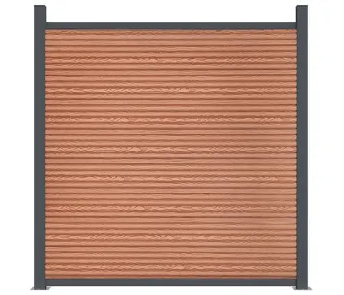 Žoga Panelis, Brūns, 1045X186 Cm, Wpc Vidaxl