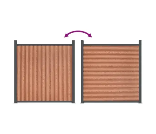 Žoga Panelis, Brūns, 1391X186 Cm, Wpc Vidaxl