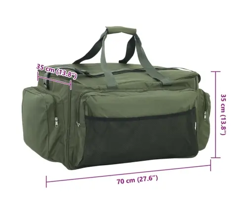 Žvejybos Krepšys, Žalias, Audinys, Vandeniui Atsparus