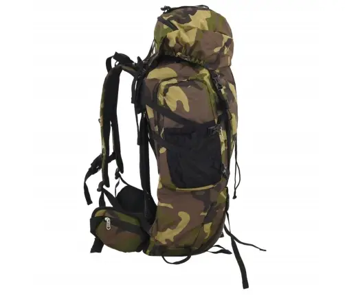 Pārgājienu Mugursoma, Zaļa Kamuflāža, 60 L, Oksfordas Audums Vidaxl