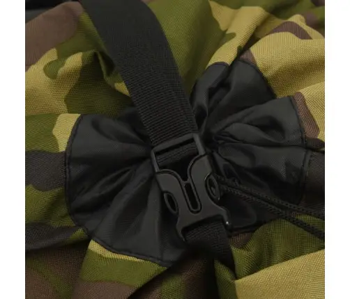 Pārgājienu Mugursoma, Zaļa Kamuflāža, 60 L, Oksfordas Audums Vidaxl