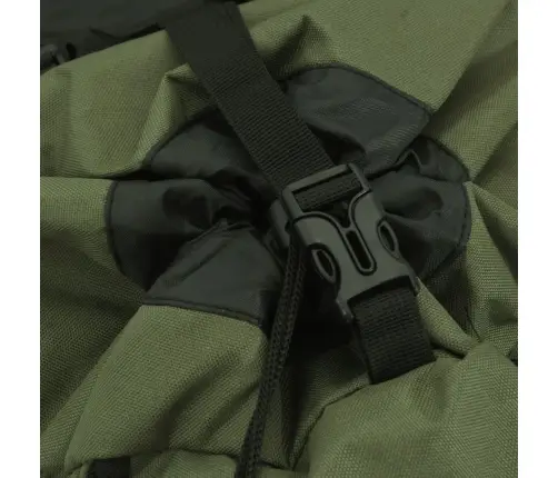 Turistinė Kuprinė, Uniformnė Žalia, 60L, Oksfordo Audinys