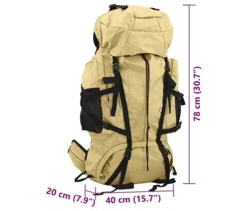 Matkaseljakott, Khaki, 80 L, Oxford Kangas