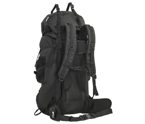 Pārgājienu Mugursoma, Melna, 100 L, Oksfordas Audums Vidaxl