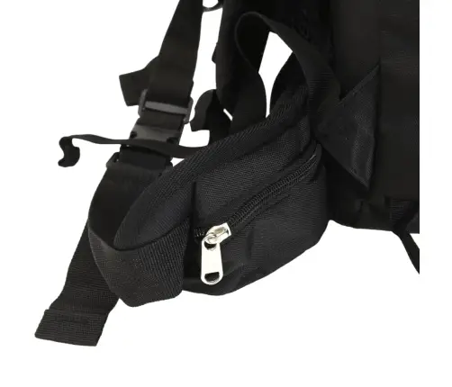 Pārgājienu Mugursoma, Melna, 100 L, Oksfordas Audums Vidaxl