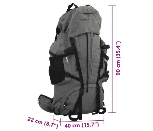 Turistinė Kuprinė, Pilka, 100L, Oksfordo Audinys