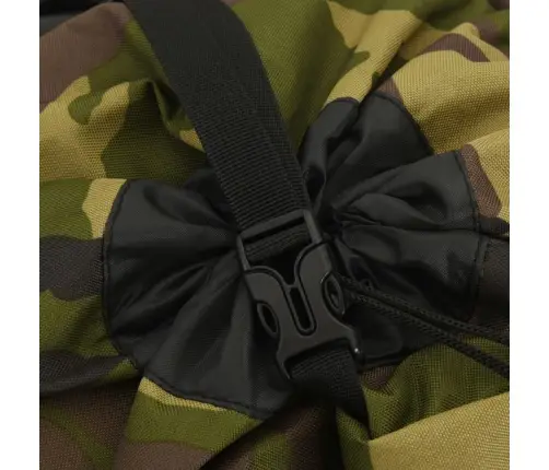 Pārgājienu Mugursoma, Zaļa Kamuflāža, 100 L, Oksfordas Audums Vidaxl