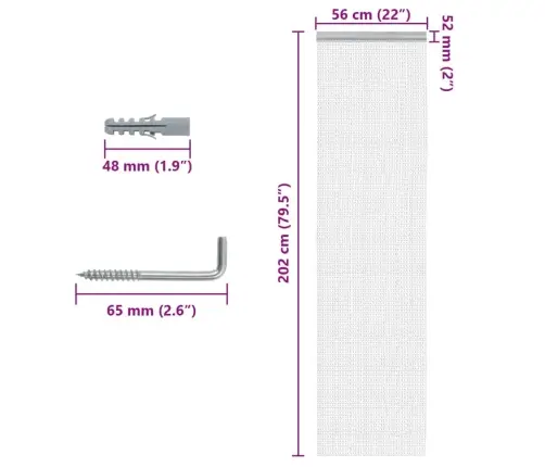 Moskītu Aizkars, Ķēžu, 56X202 Cm, Alumīnijs Vidaxl
