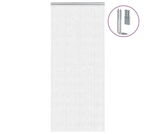 Moskītu Aizkars, Ķēžu, 90X200 Cm, Alumīnijs Vidaxl