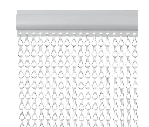 Moskītu Aizkars, Ķēžu, 90X200 Cm, Alumīnijs Vidaxl