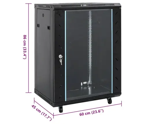 15U Servera Skapis Ar Ritenīšiem, 19