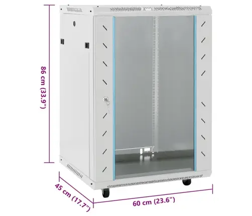 15U Servera Skapis Ar Ritenīšiem, 19