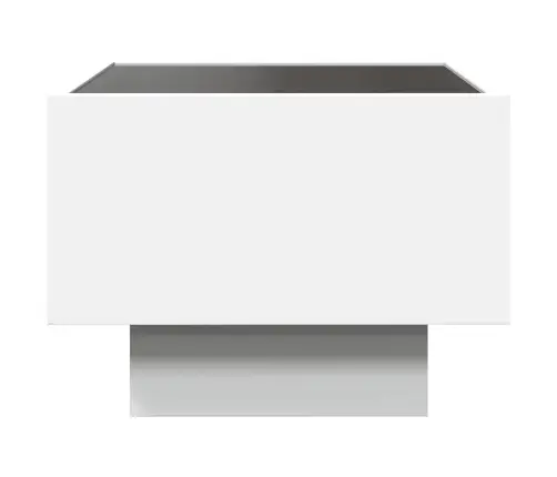 Kafijas Galdiņš, Ar Led, Balts, 40X40X30 Cm, Inženierijas Koks Vidaxl