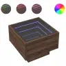 Kafijas Galdiņš Ar Led, 40X40X30 Cm, Inženierijas Koks Vidaxl