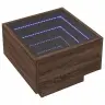 Kafijas Galdiņš Ar Led, 40X40X30 Cm, Inženierijas Koks Vidaxl