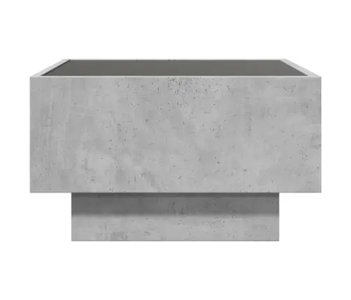 Kavos Staliukas Su Led, Betono, 50X50X30cm Apdirbta Mediena