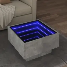 Kafijas Galdiņš Ar Led, 50X50X30 Cm, Inženierijas Koks Vidaxl