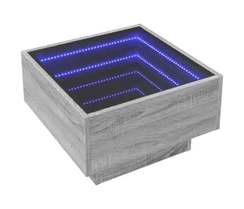 Kafijas Galdiņš Ar Led, 50X50X30 Cm, Inženierijas Koks Vidaxl