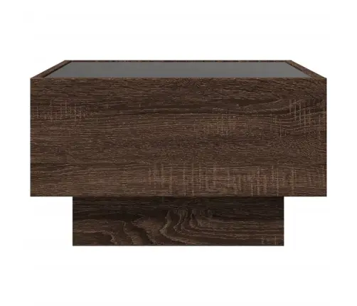 Kafijas Galdiņš Ar Led, 50X50X30 Cm, Inženierijas Koks Vidaxl