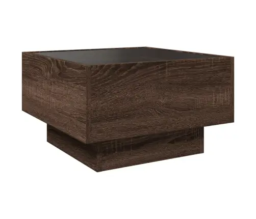 Kafijas Galdiņš Ar Led, 50X50X30 Cm, Inženierijas Koks Vidaxl