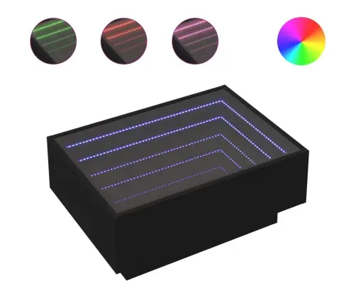 Kohvilaud, Must, 70X50X30 cm Tehispuit