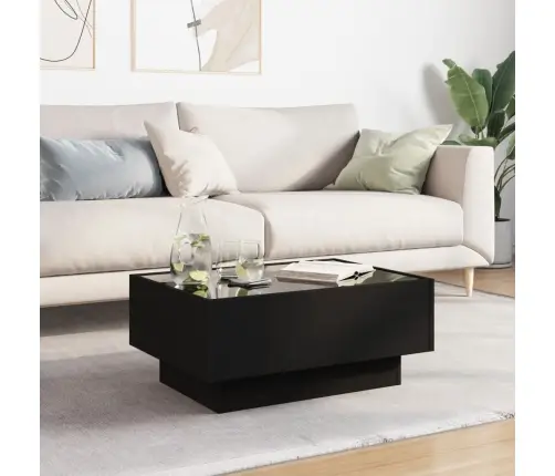 Kohvilaud, Must, 70X50X30 cm Tehispuit